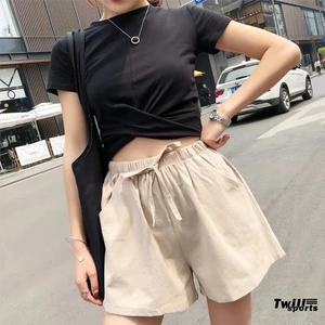 กางเกงขาสั้นกีฬาผู้หญิง TWILLSPORTS รุ่นใหม่ปี 2026 ผ้าแคนวาสแห้งเร็ว ระบายอากาศได้ดี มีกระเป๋า เป็นมิตรกับสิ่งแวดล้อม ขายส่งแบบ OEM - Product Image 3