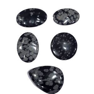 Haute qualité argent naturel neige obsidienne forme mixte pierres précieuses en vrac Quartz taille personnalisée pour la fabrication de bijoux - Product Image 2
