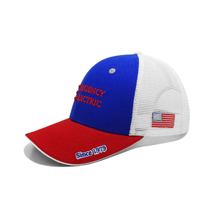 Casquette Trucker Personnalisée OEM avec Logo Brodé en Relief, Casquette en Coton et Maille à 6 Panneaux, Réglable, Logo Brodé, Casquette Décontractée pour Adulte et Professionnelle - Product Image 2