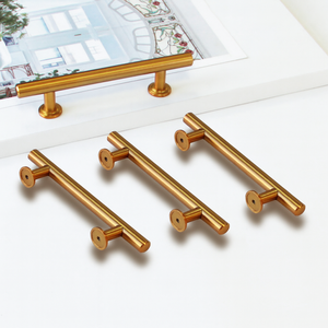 Producto Popular: Tirador Cilíndrico Moderno de Aleación de Zinc y Latón Satinado para Gabinetes de Cocina, Baño y Armarios - Product Image 1