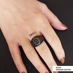 แหวนสั่งทำ BOJ รุ่น 017 สลักชื่อและโลโก้ตามต้องการ แหวนเงินแท้ 925 ชุบทอง ดีไซน์ทำมือ ราคาพิเศษ - Product Image 6