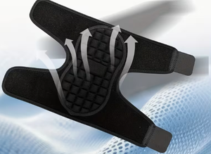 Support de coude réglable en polyester avec fermeture auto-agrippante pour le football, l'entraînement musculaire, la musculation, unisexe, respirant, basique - Product Image 6