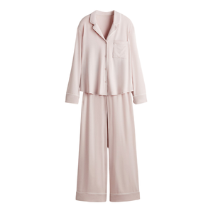 Ensemble de pyjama décontracté pour femmes en mélange doux de polyester/coton, respirant et à séchage rapide, 2 pièces, pour toutes les saisons - Product Image 3