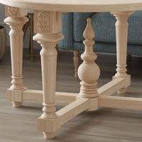 Pieds de meubles en bois massif de haute qualité, décoratifs, sculptés, coniques, modernes, robustes, pour canapé, salon, usage extérieur