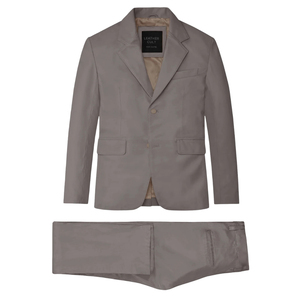 Traje de Dos Piezas Gris para Hombre, Blazer de Solapa con Muescas de un Solo Botón y Pantalones, Ropa Formal de Negocios - Product Image 6
