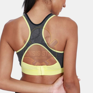 Sujetador Deportivo Transpirable para Yoga, de Secado Rápido, con Gran Soporte, Spandex/Poliéster, Sin Costuras, con Relleno Extraíble, Cuello Redondo, Tirantes No Ajustables - Product Image 2