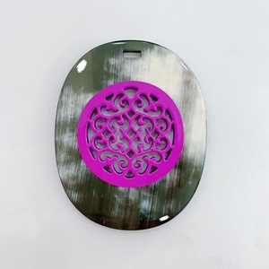 Meilleure vente pendentif en corne de buffle fait à la main placage de Style Hip Hop pour la fabrication de bijoux de mode produit de soins de santé et de cadeaux - Product Image 1