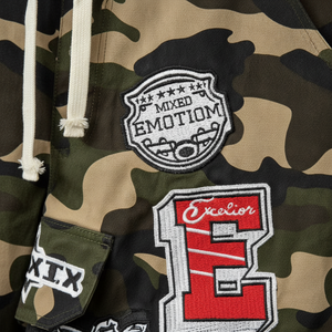 Premium Men's <b>Camouflage</b> Patchwork <b>Cargo</b> Shorts Streetwear Hip Hop Embroidered Multi-Pocket Militaryc Shorts - Product Image 6