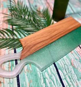 Planche à découper en bois naturel, planche de cuisine en bois massif, durable, pour couper les légumes et la viande. - Product Image 6