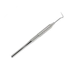 Sonde d'exploration dentaire en acier inoxydable à pointe unique, autoclavable, instrument de diagnostic dentaire fabriqué au Pakistan - Product Image 2