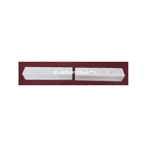 Nouvelles boîtes à bijoux rectangulaires en marbre blanc, attrayantes, finement finies, durables, sculptées à la main, pour cadeaux d'affaires. - Product Image 1
