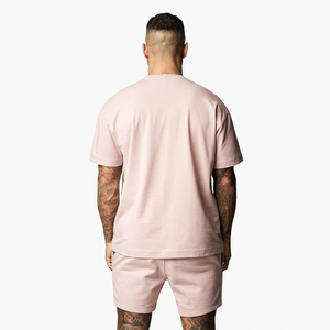 Conjunto de Camiseta y Pantalón de Verano para Hombre, Personalizable con Logotipo, Transpirable, de Algodón, Estilo Urbano, Vintage, de Lujo, Holgado, con Hombros Caídos - Product Image 3