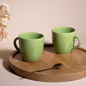 Taza de Café de Cerámica de Color Sólido, Moderna y de Lujo, 200 ml, Ecológica, Duradera, Portátil, Verde Brillante, para Oficina y Hogar, Ideal para Regalo - Product Image 5