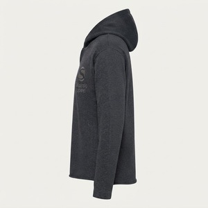 Hoodie surdimensionné personnalisé, coupe courte, déchiré, ourlet brut, en molleton français de qualité, épais, délavé à l'acide - Product Image 3