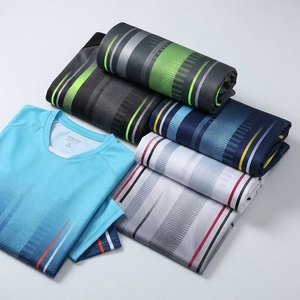 Camiseta Deportiva Personalizada TESSUTO para Hombre, Cuello Redondo, Raglán, Estampado de Rayas Diagonales, Sublimación, Secado Rápido, para Entrenamiento en Equipo - Product Image 6