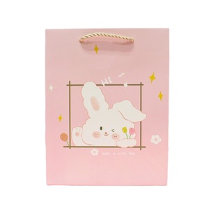 Bolsas de papel de regalo de animales lindos 26x12x32cm-Bolsas de compras de papel Kraft reciclables para fiesta, cumpleaños, embalaje al por menor (estilo 04) - Product Image 2