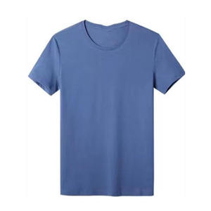 Camiseta de Manga Corta para Hombre, Personalizada OEM, Sólida, de Verano, de Secado Rápido, Elástica, de Modal y Algodón, Transpirable, con Sensación de Frescura - Product Image 4
