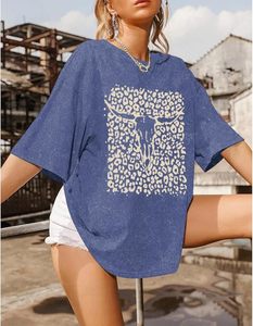 Nouveau modèle T-shirt à manches courtes pour femme, coupe oversize décontractée, épaules tombantes, 240 GSM, style vintage rétro délavé à l'acide, 100% coton tricoté - Product Image 1