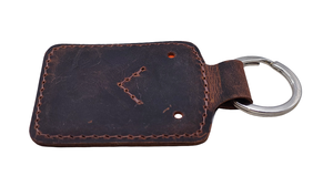 Leather Metal Keychain with Zinc Alloy <b>Key</b> <b>Ring</b> for Promotional Gift Pendant Accessory - Product Image 6
