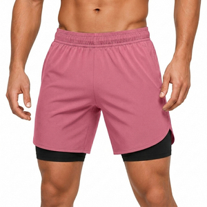 กางเกงวิ่งผู้ชายแบบ 2 in 1 มีกระเป๋าข้าง แห้งเร็ว ระบายอากาศได้ดี เหมาะสำหรับออกกำลังกายและเล่นกีฬา - Product Image 6