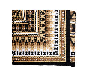 Nuevo producto White Western Show Saddle Pad Green Golden Shades Pad para exportación mundial desde India - Product Image 4