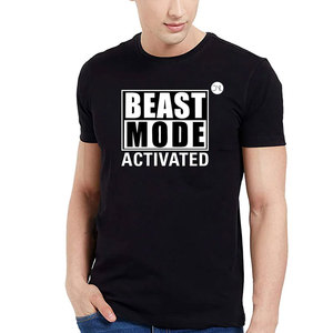 T-shirt imprimé sérigraphié en coton confortable à manches courtes, idéal pour un usage quotidien et un style urbain moderne - Product Image 1