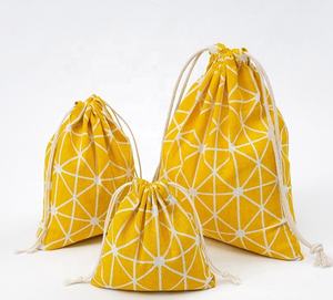 Bolsas de muselina con logotipo personalizado, bolsa pequeña de muselina con cordón de algodón - Product Image 2