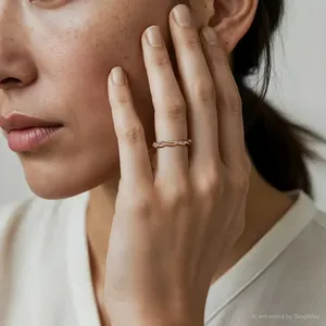 Anillo de Boda Oravique con Diamante Cultivado en Laboratorio, Certificado IGI - Product Image 2