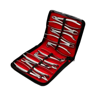 Ensemble de 10 pinces d'extraction dentaire en acier inoxydable de qualité allemande, kit réutilisable, meilleur fournisseur en gros - Product Image 2