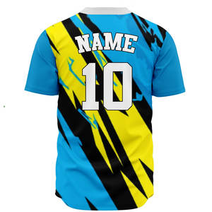 เสื้อเบสบอลทีมสโมสรแบบซับลิเมชั่นสั่งทำพิเศษ ชุดยูนิฟอร์มเบสบอลเยาวชน เสื้อซอฟต์บอล ราคาขายส่ง เสื้อเชิ้ตติดกระดุม - Product Image 2