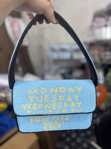 Bolso de mensajero de mujer hecho a mano de gran capacidad de diseñador de estilo bohemio indio, bolso de compras de noche, estilo bohemio con cuentas, venta al por mayor - Product Image 3