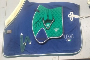 Almohadilla de Montar Acolchada Azul para Salto, Almohadilla Multiusos para Montar a Caballo, Forro Polar, Material de Poliéster, Equino, Riding House Kanpur India - Product Image 5