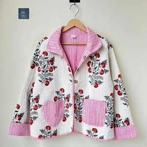 Nuevo Abrigo de Mujer de la Mejor Calidad, Hecho a Mano, para Invierno, Primavera y Otoño, Ecológico, con Estampado Digital, Transpirable, de Secado Rápido y Antiarrugas - Product Image 1