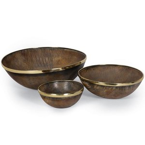 Ensemble de bols en corne polie authentiques pour noix et fruits secs, décoration vintage, vaisselle artisanale pour les fêtes à prix avantageux - Product Image 6