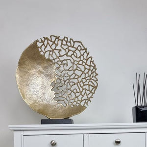 Nordic Handmade Pop Art Aluminum <b>Ribbon</b> Sculpture Modern Luxury Eco-Friendly Office Desk Living Room Decorative Wedding/Diwali - Product Image 1