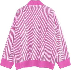 Suéter de Punto Premium para Mujer, Tejido Suave, Cálido para Otoño e Invierno, Color Sólido, Prenda Casual - Product Image 6