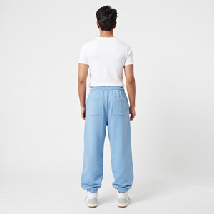 Pantalon de survêtement en coton pour homme, décontracté, 100 % coton molletonné, coupe ample, en molleton bouclette épais 430 GSM, style baggy, pour le sport, jambes larges - Product Image 5