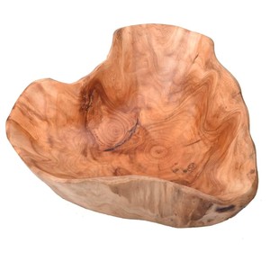 Tazón para Servir Hecho a Mano de Madera de Cedro al por Mayor |   Fruteros Artesanales de Madera Moradabad - Product Image 3