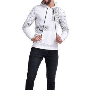 Sudadera con Capucha Blanca para Hombre, de Primera Calidad, con Estampado por Sublimación, Corte Regular, Informal, de Algodón Tejido para Otoño - Product Image 6