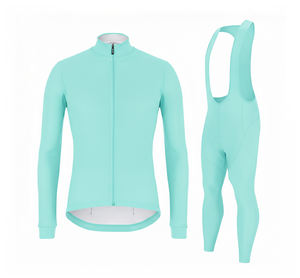 Combinaison de cyclisme professionnelle personnalisable avec short rembourré en tissu extensible, imprimé par sublimation pour les cyclistes de VTT - Product Image 3
