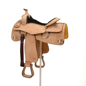Tan Leather Western Saddles Sheepskin Lined Riding Saddle Set for Horseback Riding Trail Saddle Customizable <b>Equestrian</b> - Product Image 4