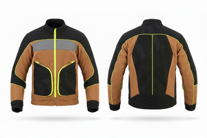 เสื้อแจ็คเก็ตมอเตอร์ไซค์ผ้ากันน้ำ ระบายอากาศได้ดี พร้อมแถบสะท้อนแสง  สำหรับนักขี่  บุแผ่นรองไหล่  ลดราคาพิเศษ - Product Image 4