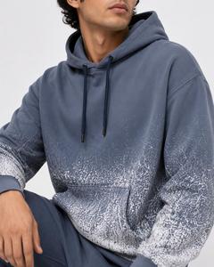 Men's Trending Hooded Sweatshirt Solid Regular Fit Casual Pullover Pocket Autumn Breathable Knitted 100% Cotton <b>Raglan</b> Sleeve - Product Image 4