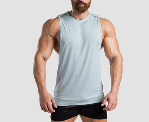 Camiseta de Gimnasio para Hombre, 100% Algodón, Transpirable, Corte Ajustado, Anti-Pilling, de Alta Calidad, para Verano, Precio Económico - Product Image 1