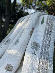 Nouvel Arrivage 2026 Gauri Craft Couette Hawaïenne Vintage Entièrement Brodée à la Main Écologique Toutes Saisons Personnalisable Vente en Gros 100% - Product Image 6