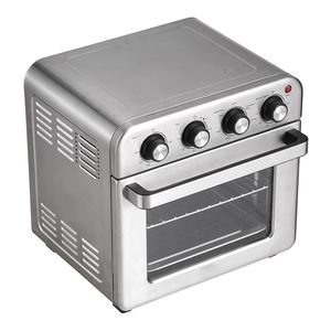 Forno Tostapane e Friggitrice ad Aria 7-in-1 da 18L, Convezione 1700W, in Acciaio Inossidabile, con Griglia da Banco e Teglia Pizza, Spina USA - Product Image 1
