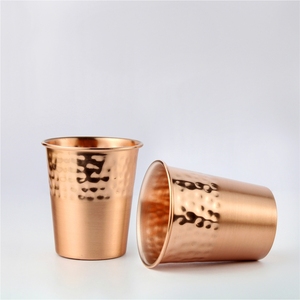 Vaso de Cobre Puro al por Mayor, Vaso de Cobre Martillado, Vaso para Beber, Taza de Agua Ayurvédica de Cobre, Taza de Lujo para Moscow Mule, Vaso de Cobre - Product Image 1