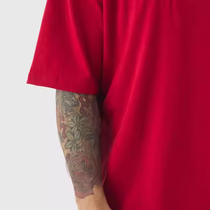 เสื้อยืดผู้ชายคอตตอน 100% ทรงปกติ หนัก ทนทาน สกรีนโลโก้ได้ตามสั่ง ลายเรียบ แห้งเร็ว ระบายอากาศดี แขนสั้น ขายส่ง - Product Image 5