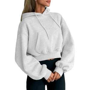 FOXA 2025 automne/hiver mode reine femmes recadrée à capuche à manches longues sweats XS taille Y2K tenues pull vêtements - Product Image 3