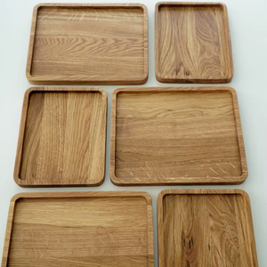 Bandeja de Madera de Haya Ecológica de Diseño Moderno, Rectangular, con Patrón Personalizable, Plato Seguro para Pan - Product Image 1